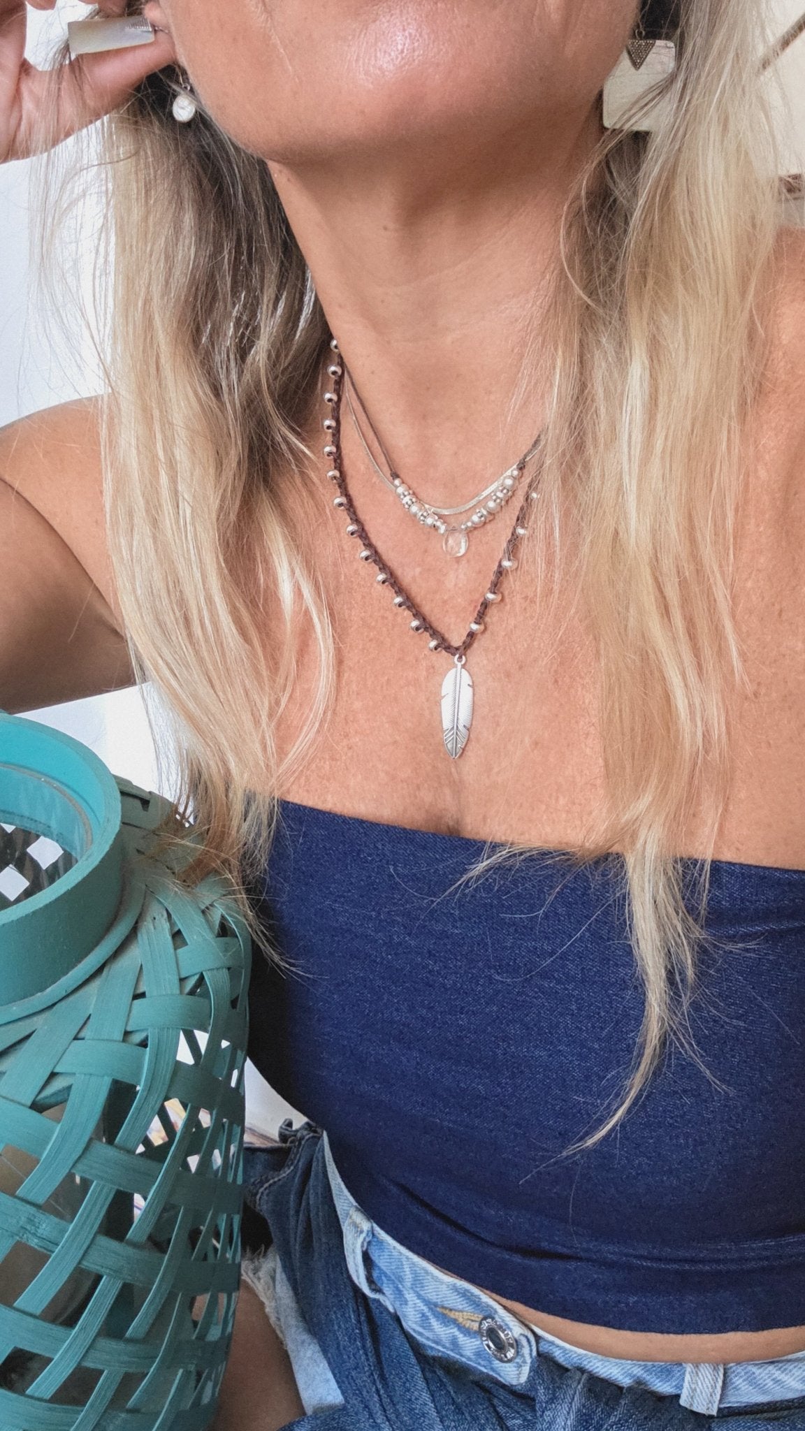 Fio Cristal em Gota - Momo.lx