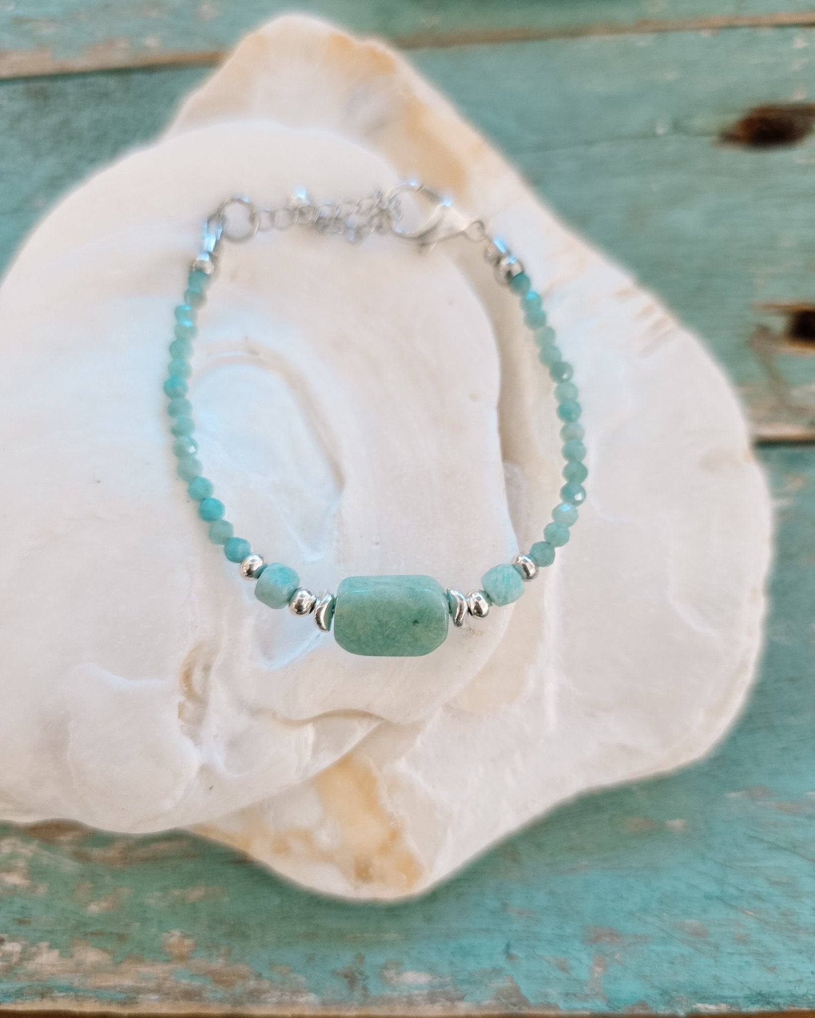 Pulseira Amazonita - Momo.lx